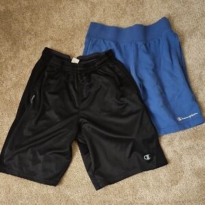 Champion Black and Blue Athletic Shorts